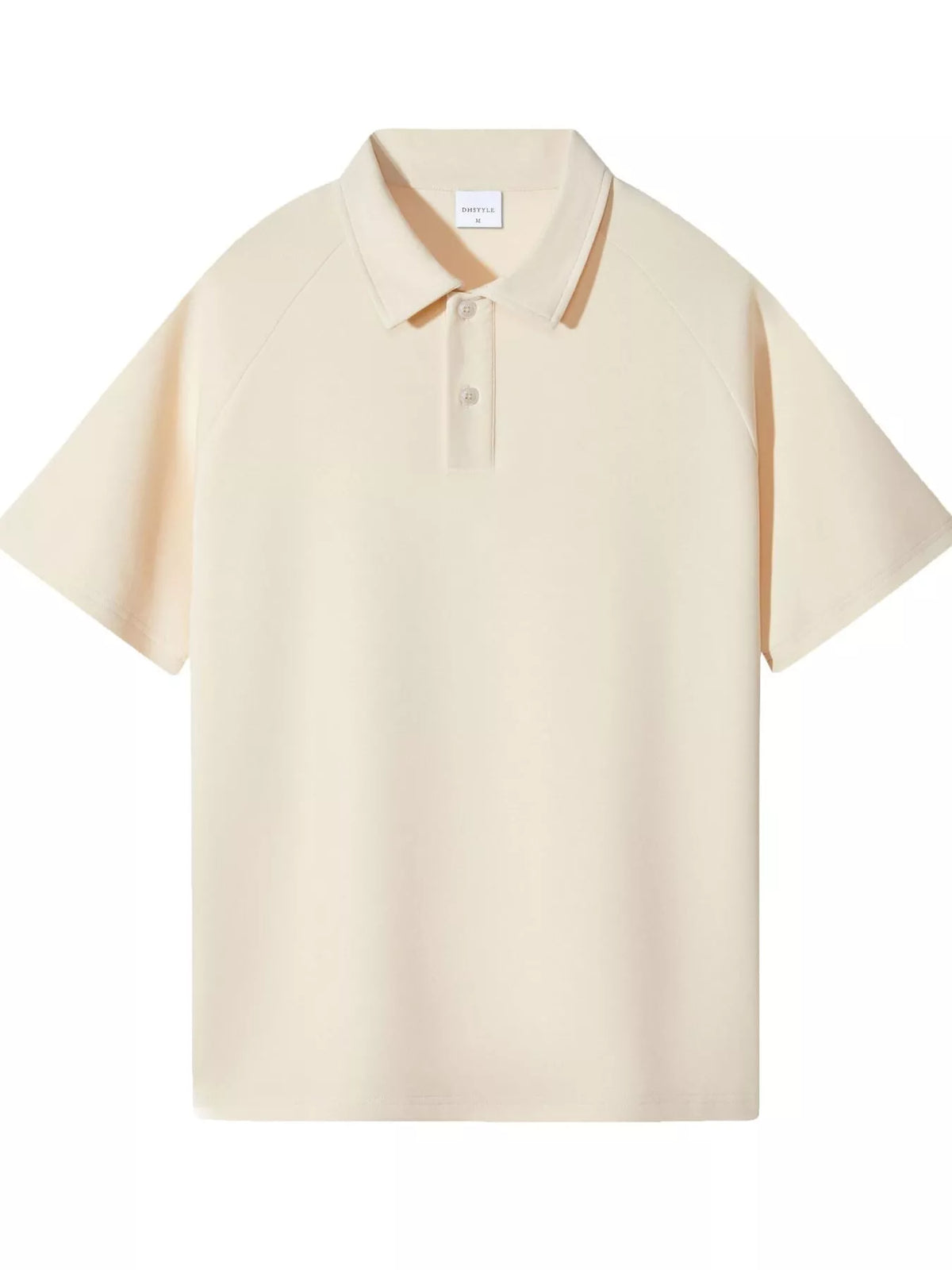 Light Beige short sleeve polo t-shirt