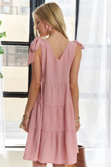 Trendsi ADORA V-Neck Tie Shoulder Dress -