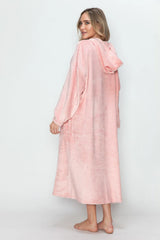 Trendsi Double Take Full Size Pocketed Hooded Midi Lounge Dress -
