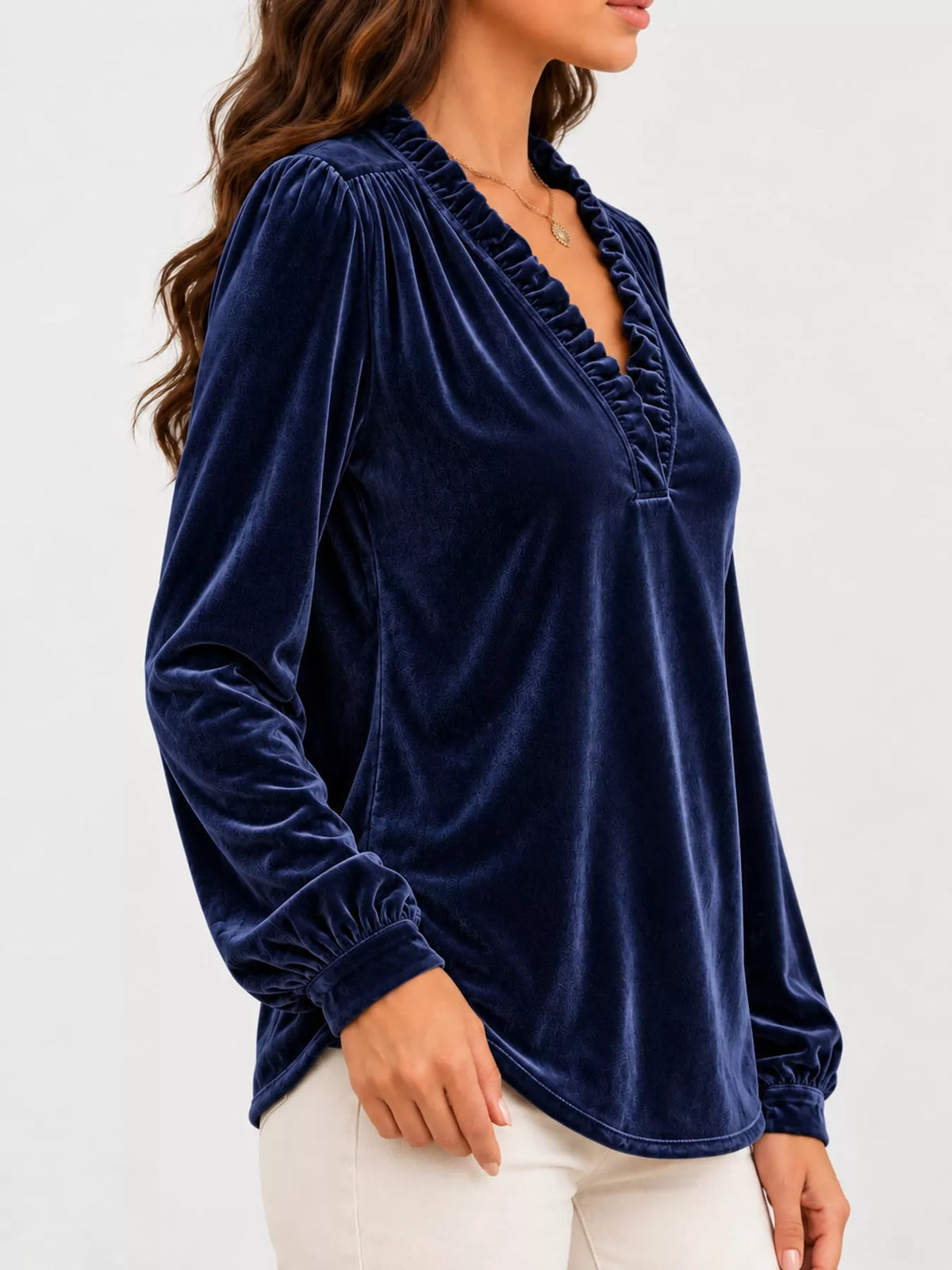 Long-sleeve blouse