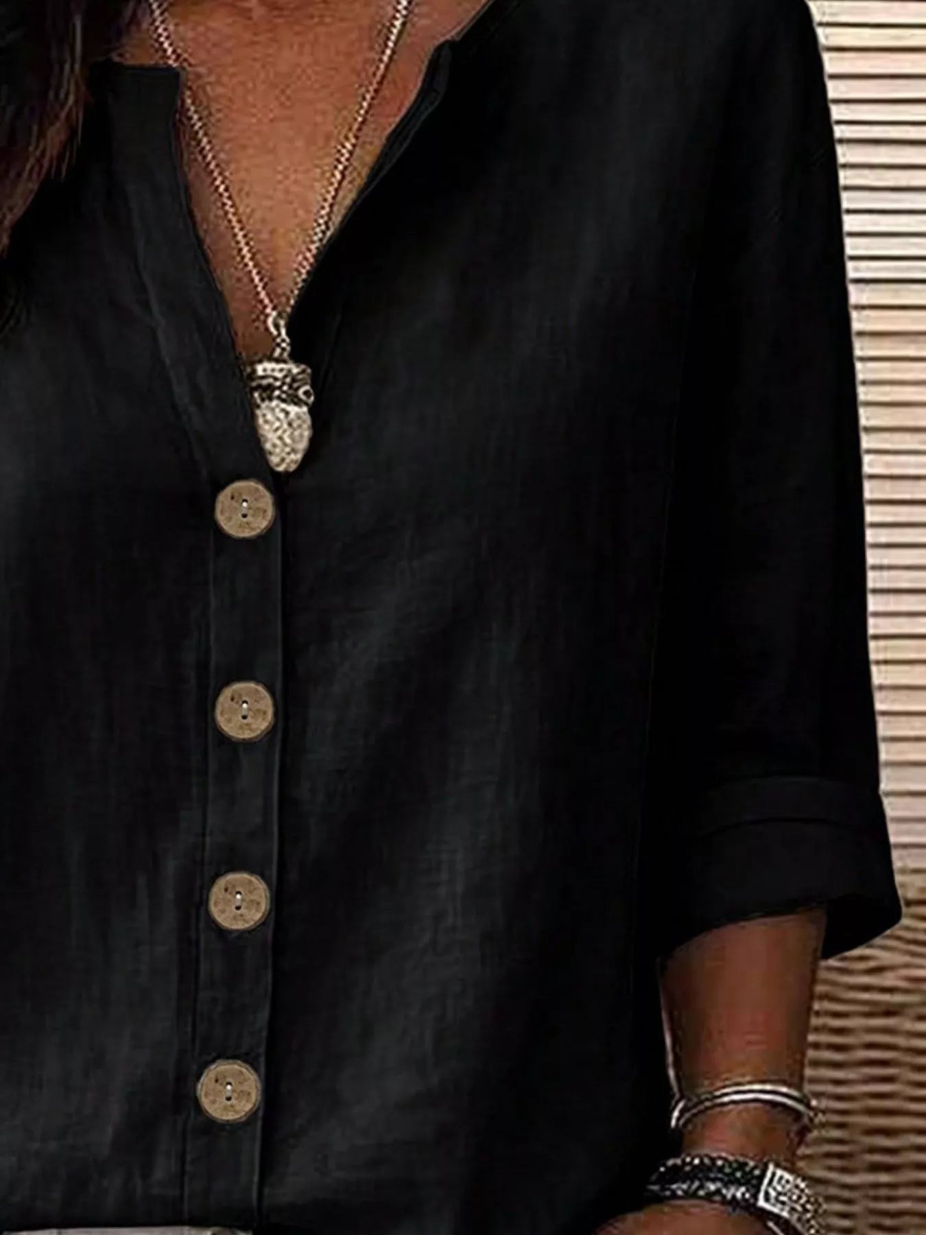 Trendsi Button Up Long Sleeve Shirt -