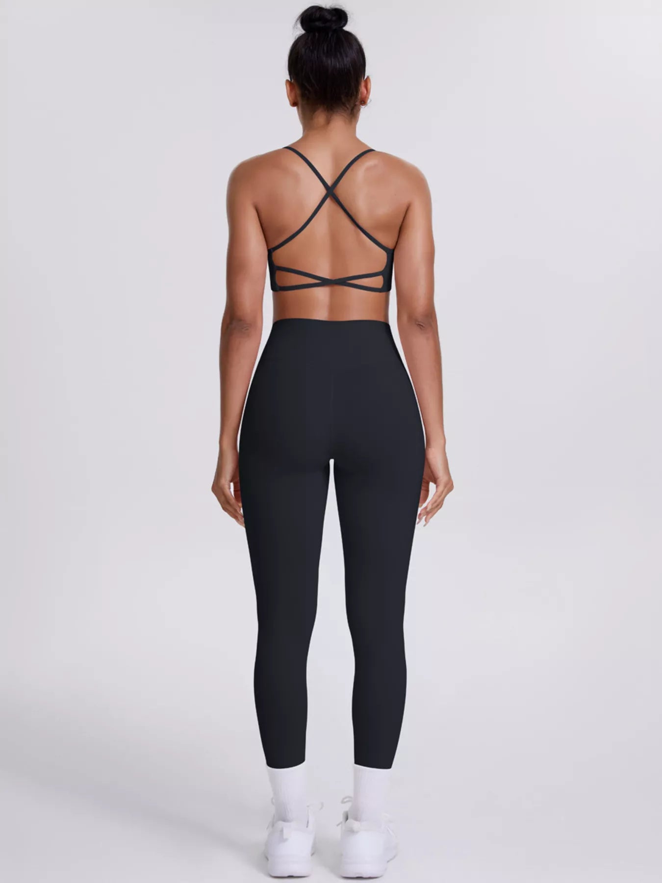 Trendsi Criss-Cross Back Cami and Leggings Active Set -