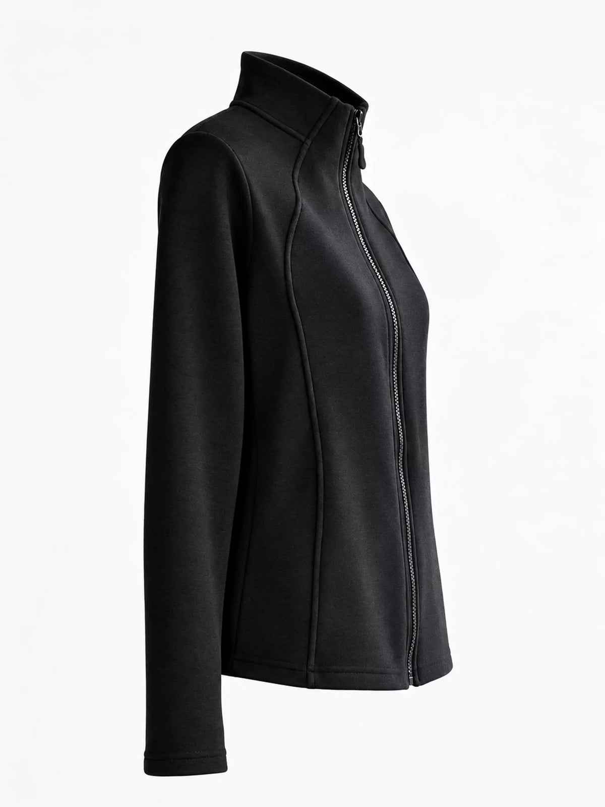 Slim-Fit Full-Zip Fleece Jacket — side view