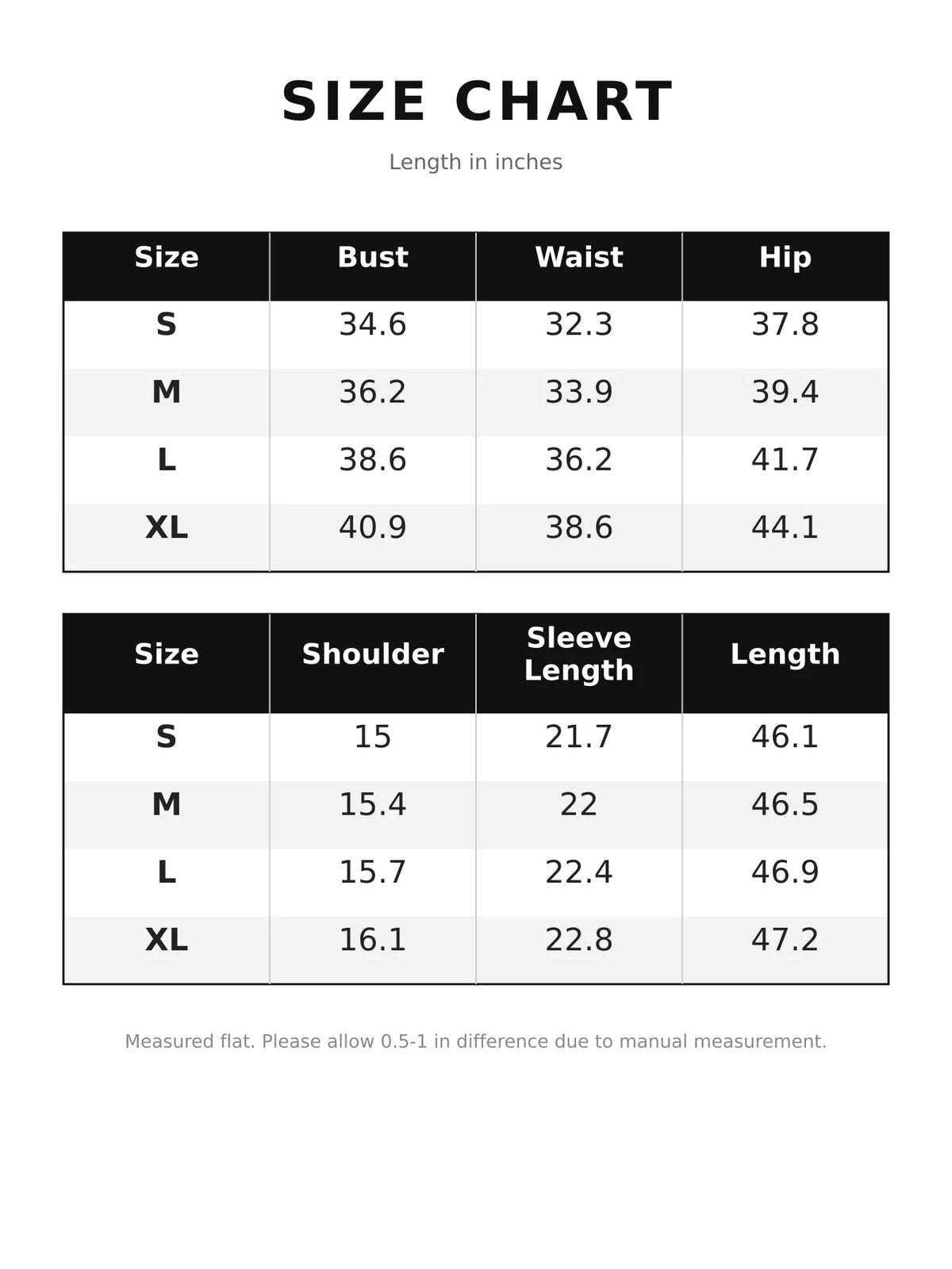 Size chart for women's button front slim fit denim midi dress