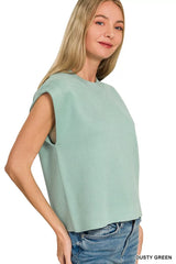 Trendsi Zenana Round Neck Viscose Sweater Vest -