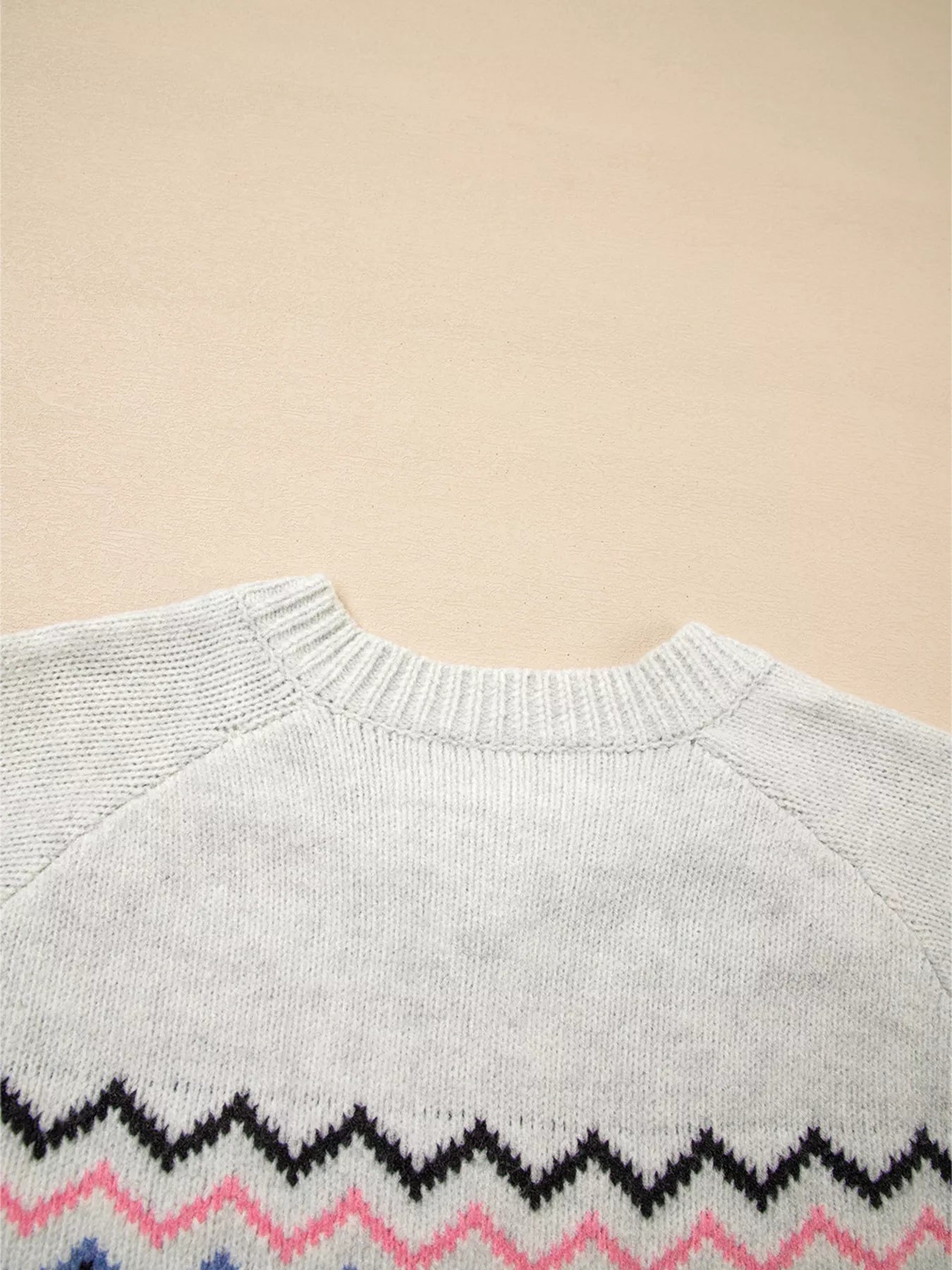 Trendsi Stripe Geometric Button Up Sweater Cardigan -