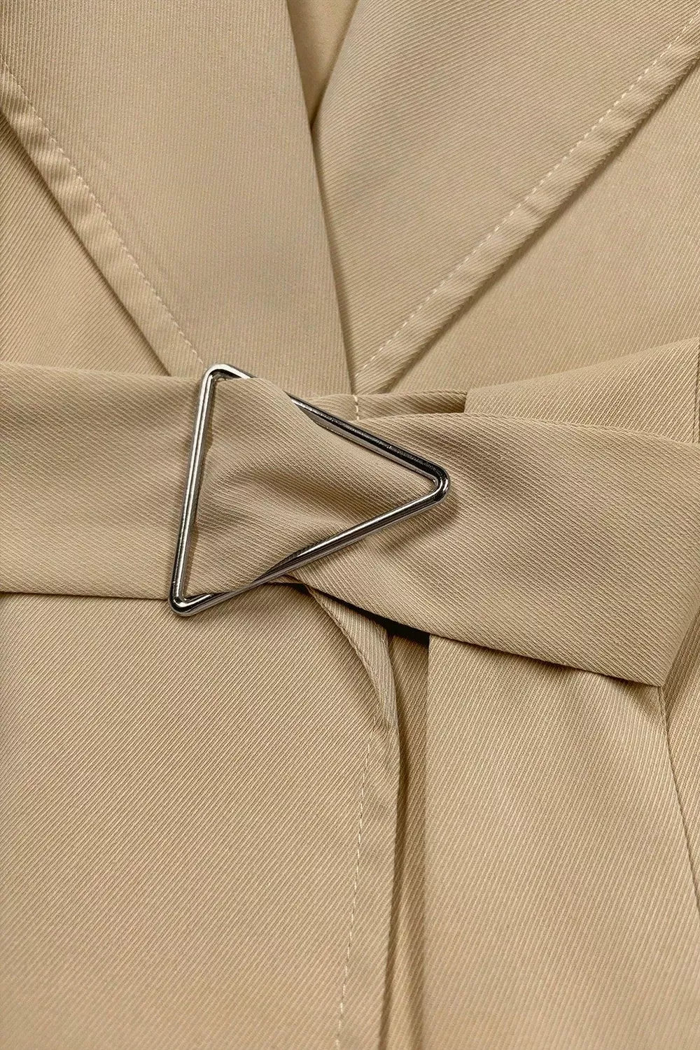 Trendsi Wide Lapels Belt Trench Coat -