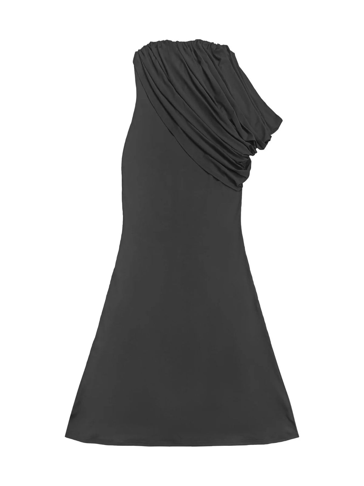 Trendsi Strapless Draped Maxi Dress -