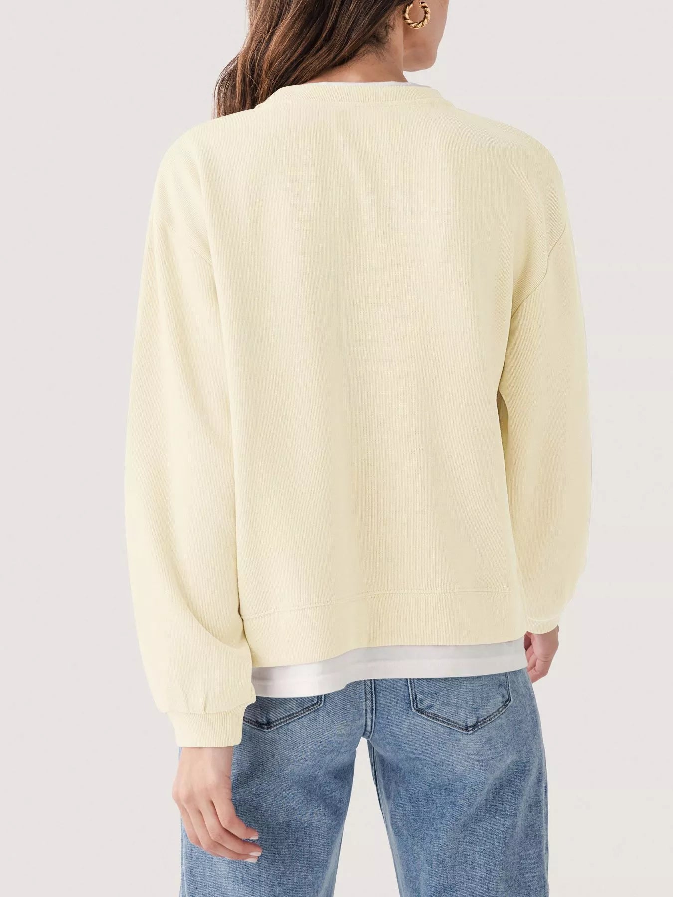 Trendsi Oversized Crew Neck Sweatshirt -