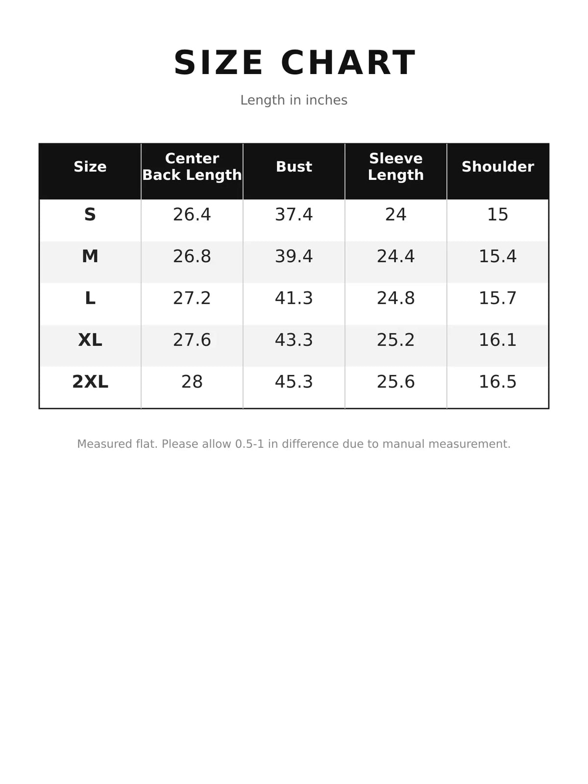 Size chart for embroidered velvet peplum blazer