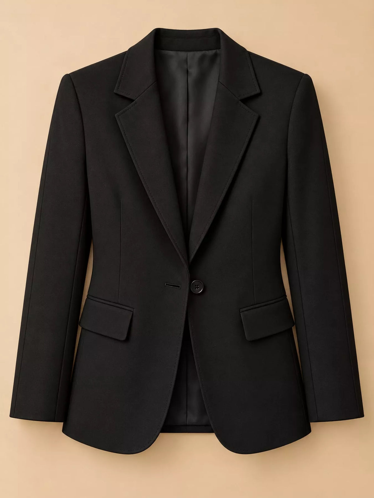 Collared long sleeve blazer, product view
