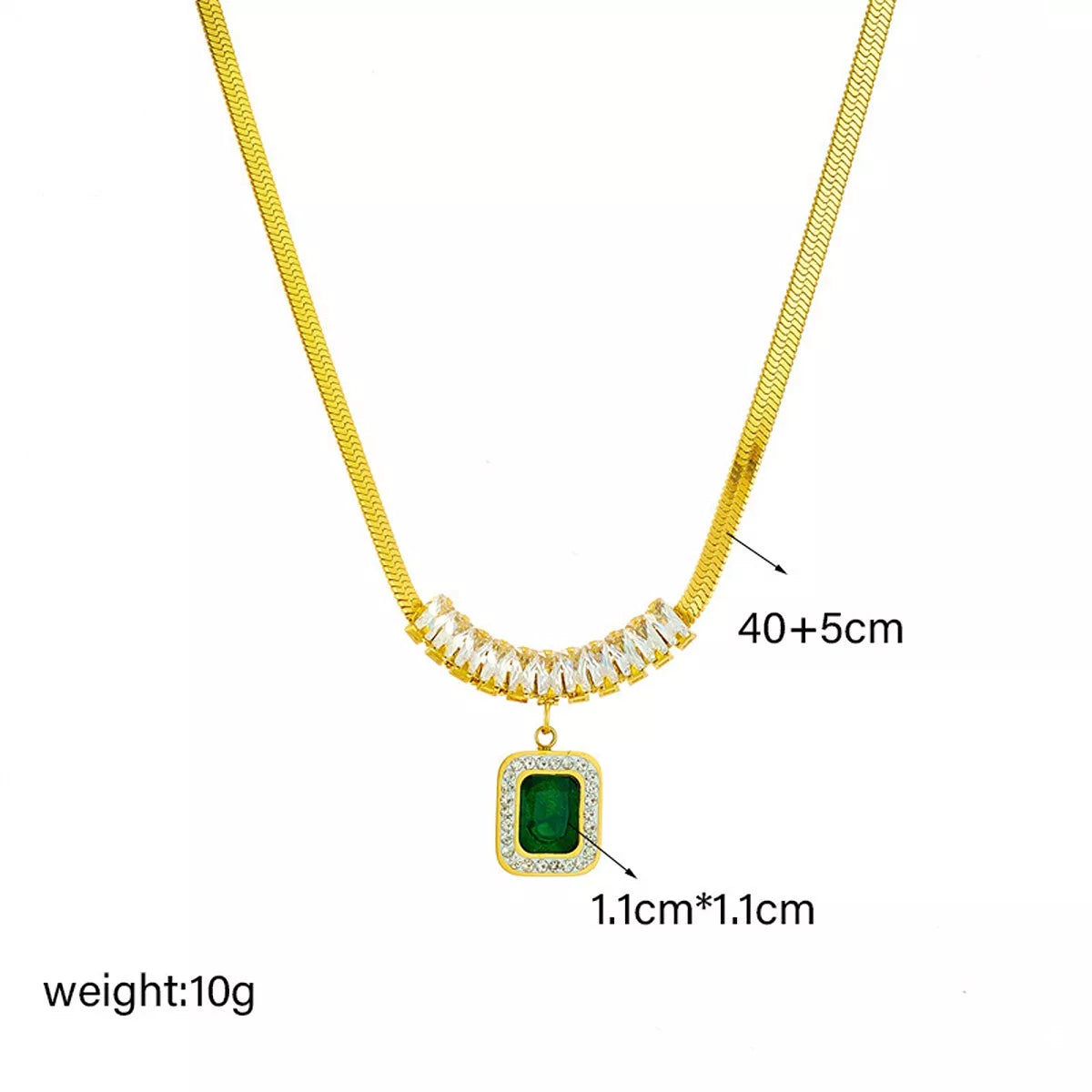 Zircon Jewelry Set, construction and design details