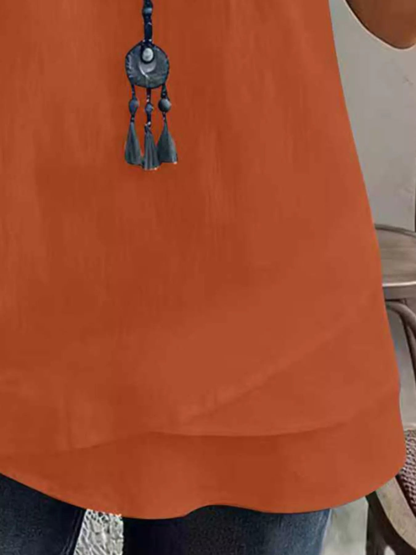 Trendsi Notched Short Sleeve Blouse -