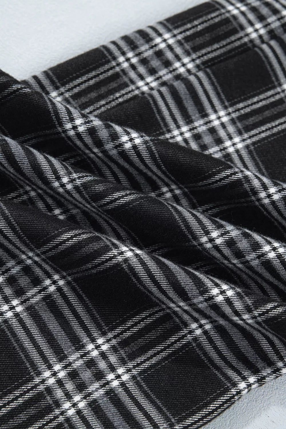 Trendsi Plaid Wide-Leg Drawstring Pants -