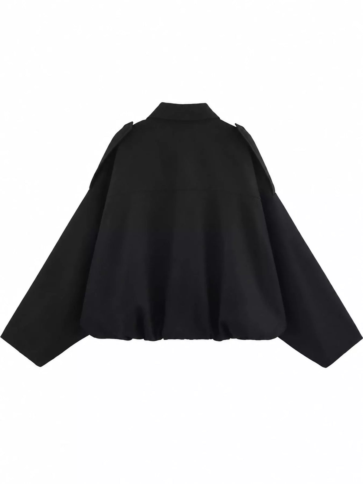 Oversized zip jacket, black back