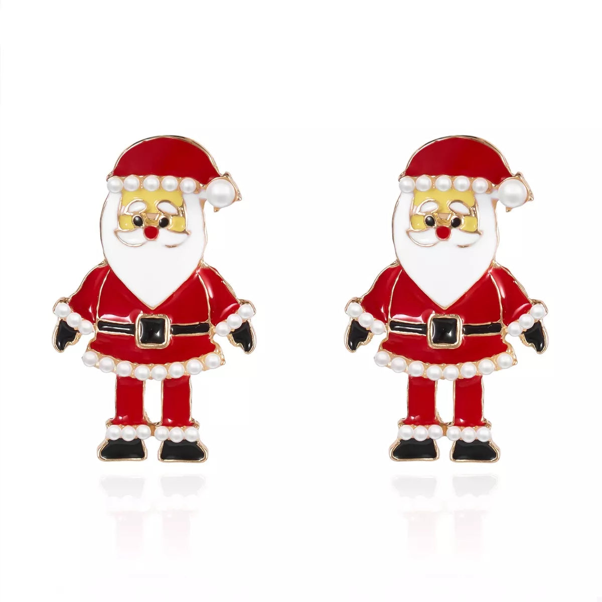 Trendsi Christmas Santa Claus Stud Earrings -