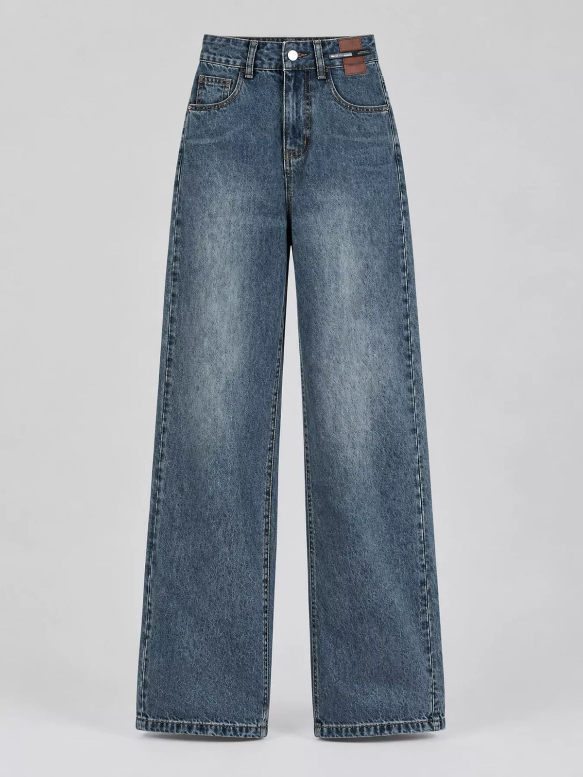 High-Waisted Vintage Wide-Leg Jeans — garment front