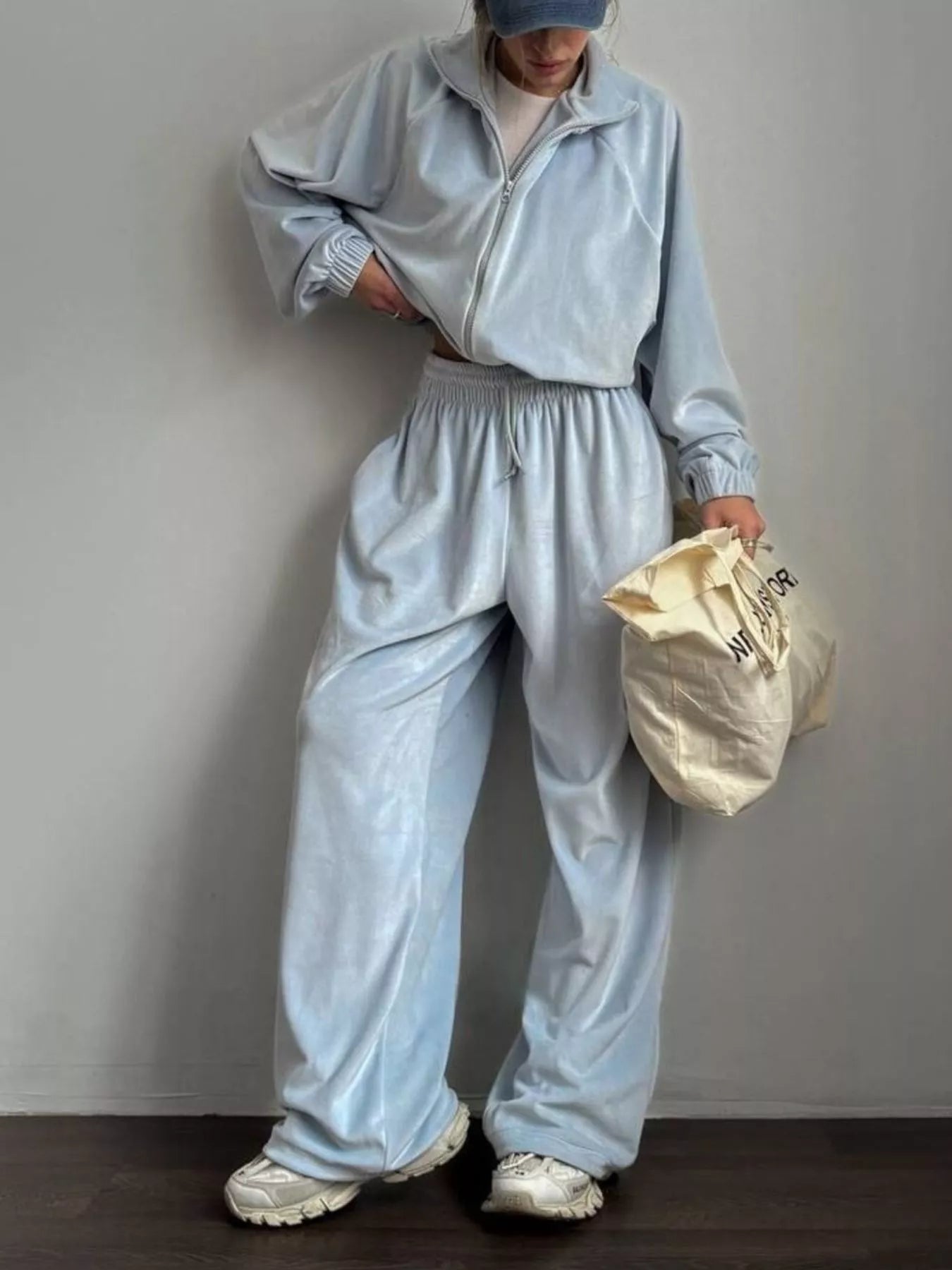 Trendsi Zip-Up Hoodie and Joggers Set -