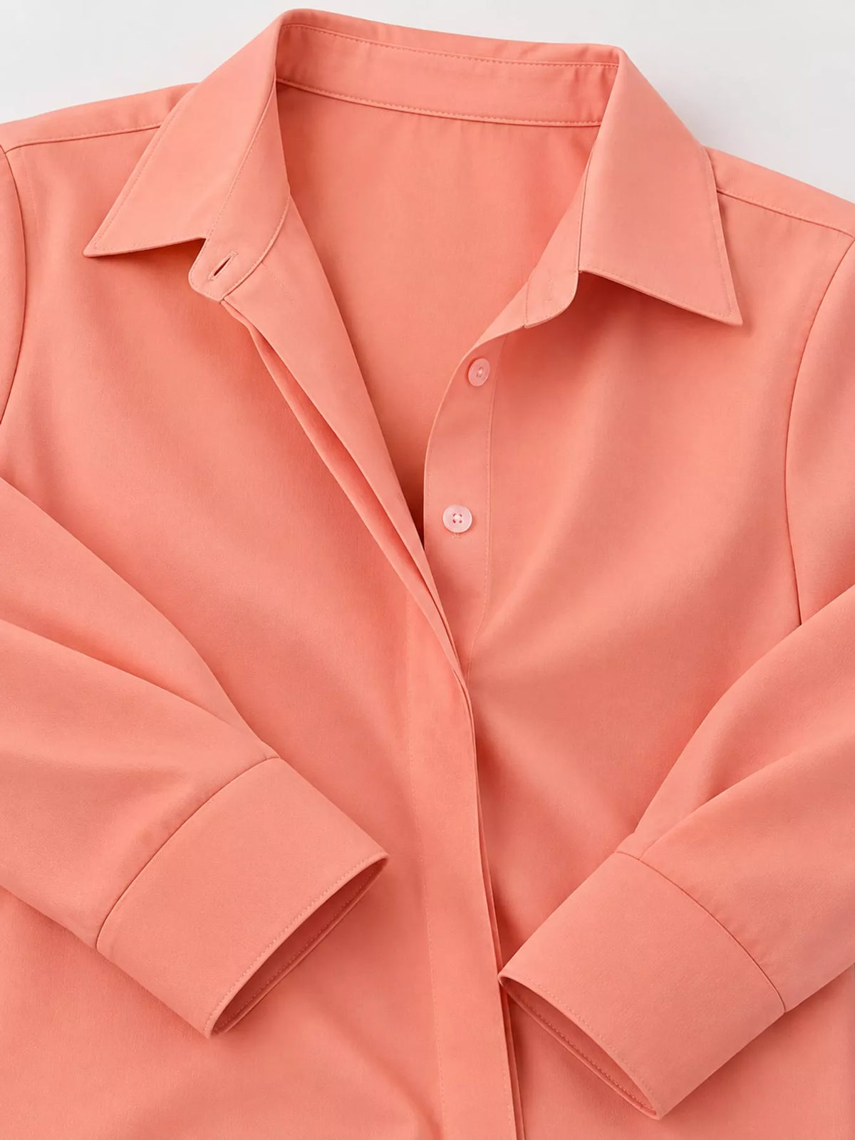 Button-up shirt, coral detail collage