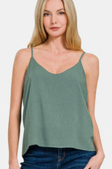 Trendsi Zenana Two Layered Spaghetti Strap Cami -