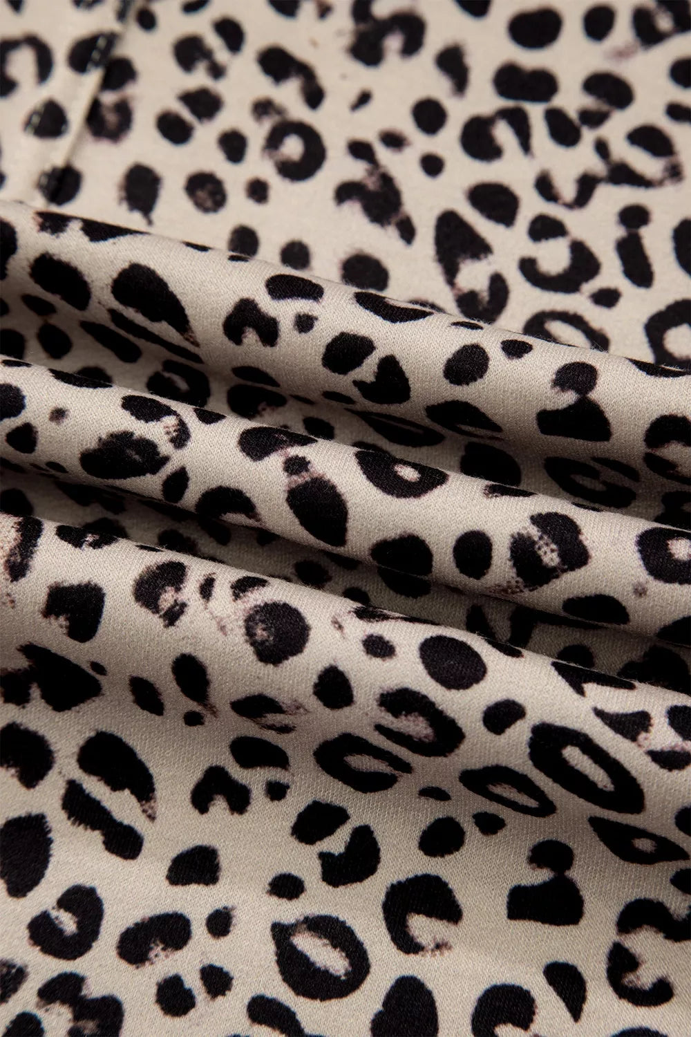 Trendsi Leopard Print Wide-Leg Pants with Drawstring -