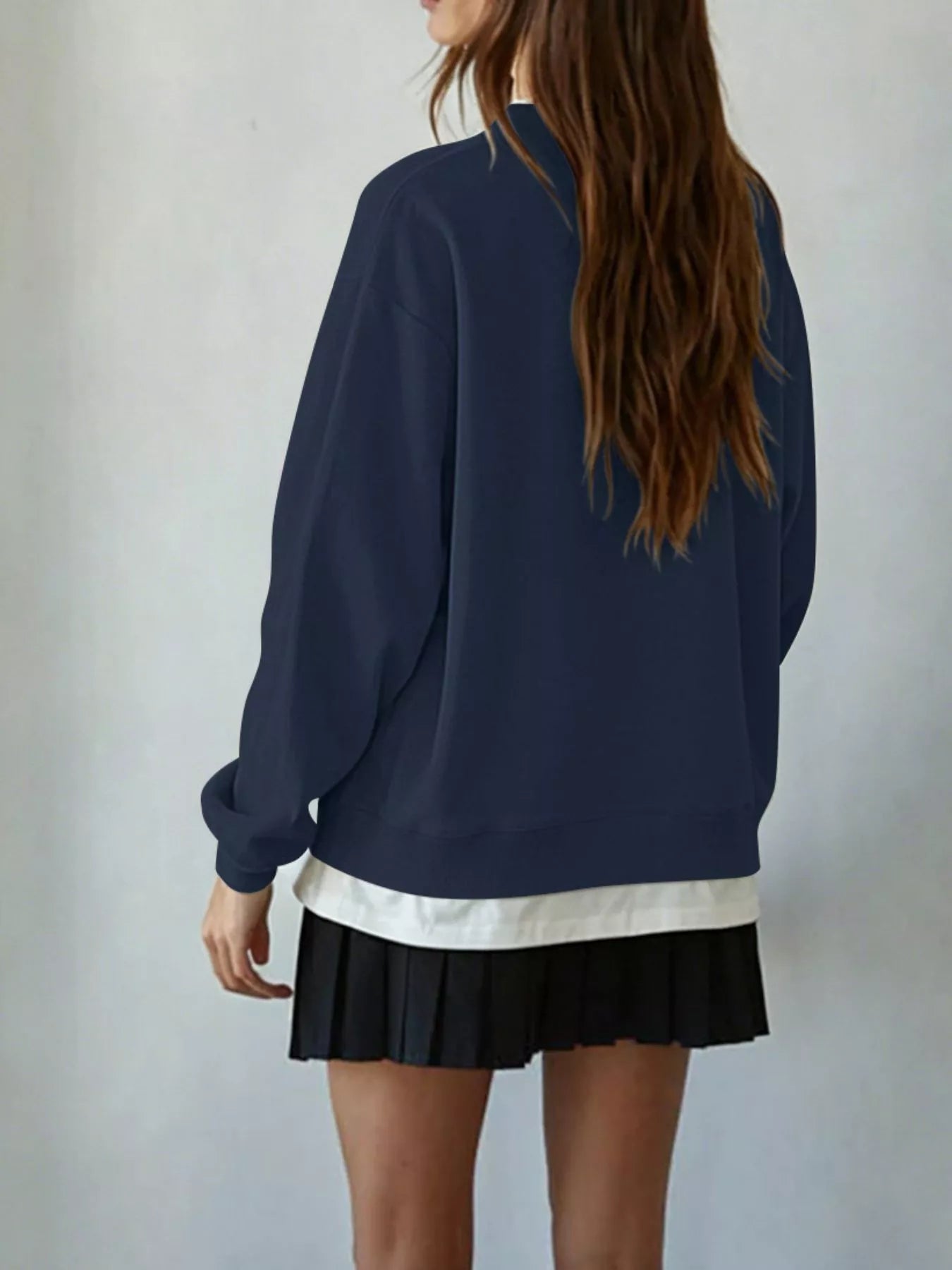 Trendsi Oversized Crew Neck Sweatshirt -