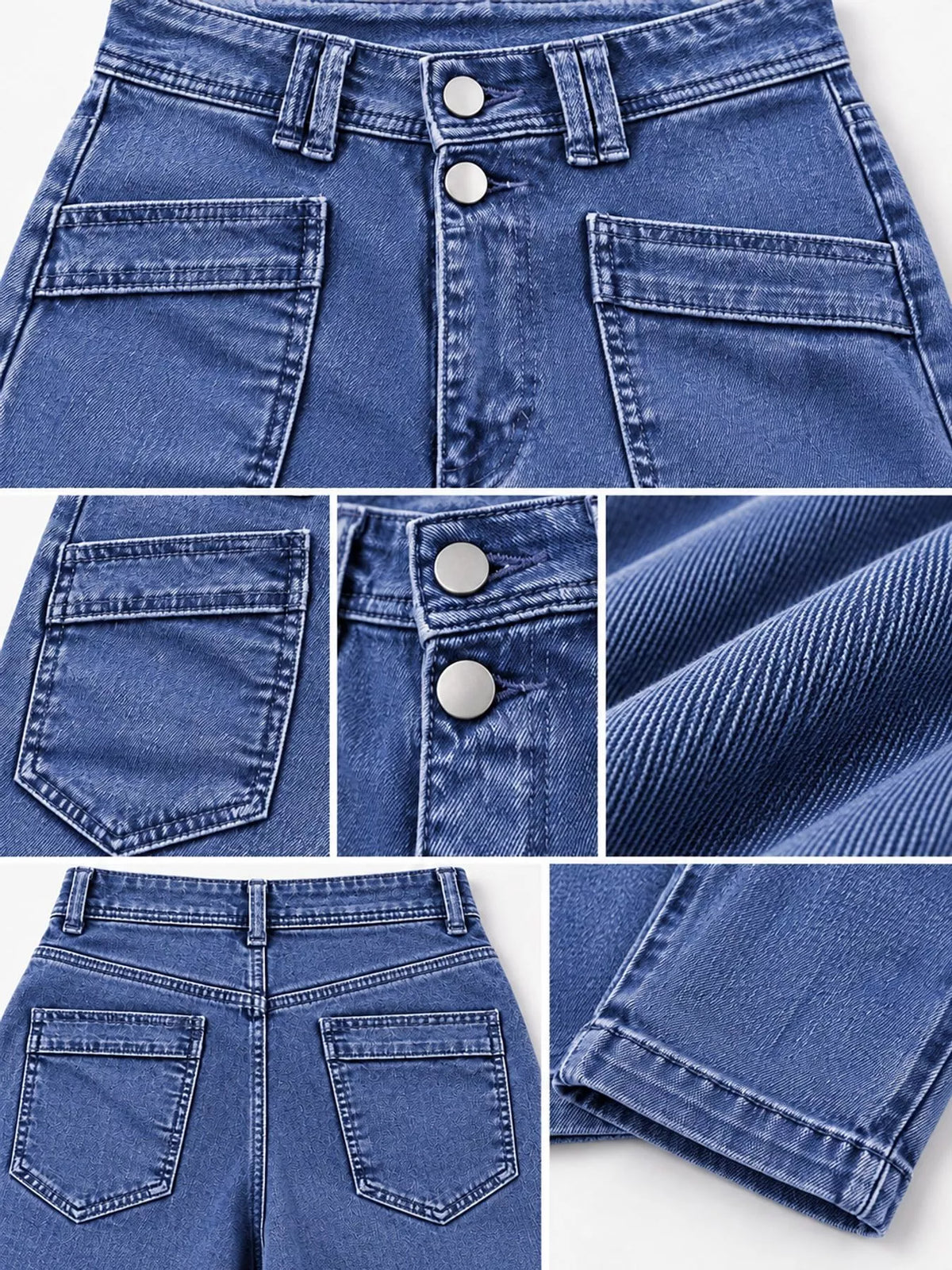 jeans, construction and design details
