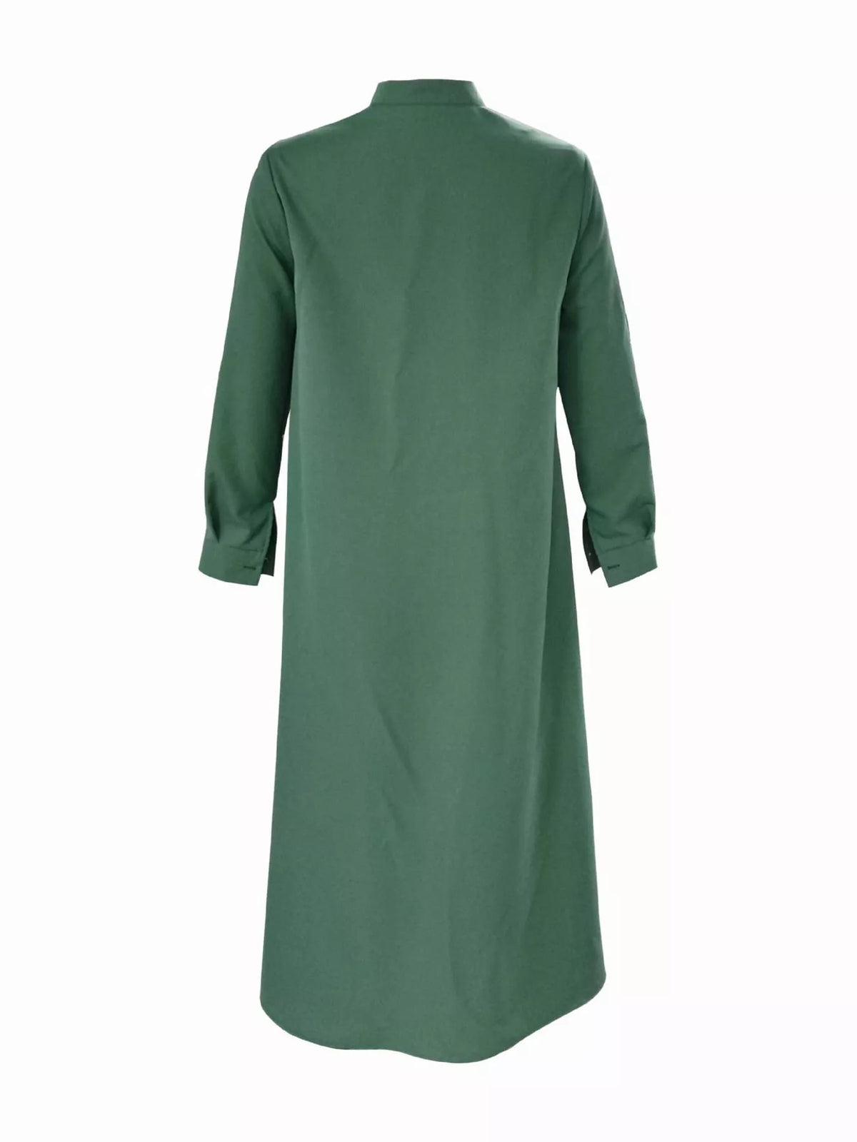 Mandarin neck long sleeve maxi dress, product view
