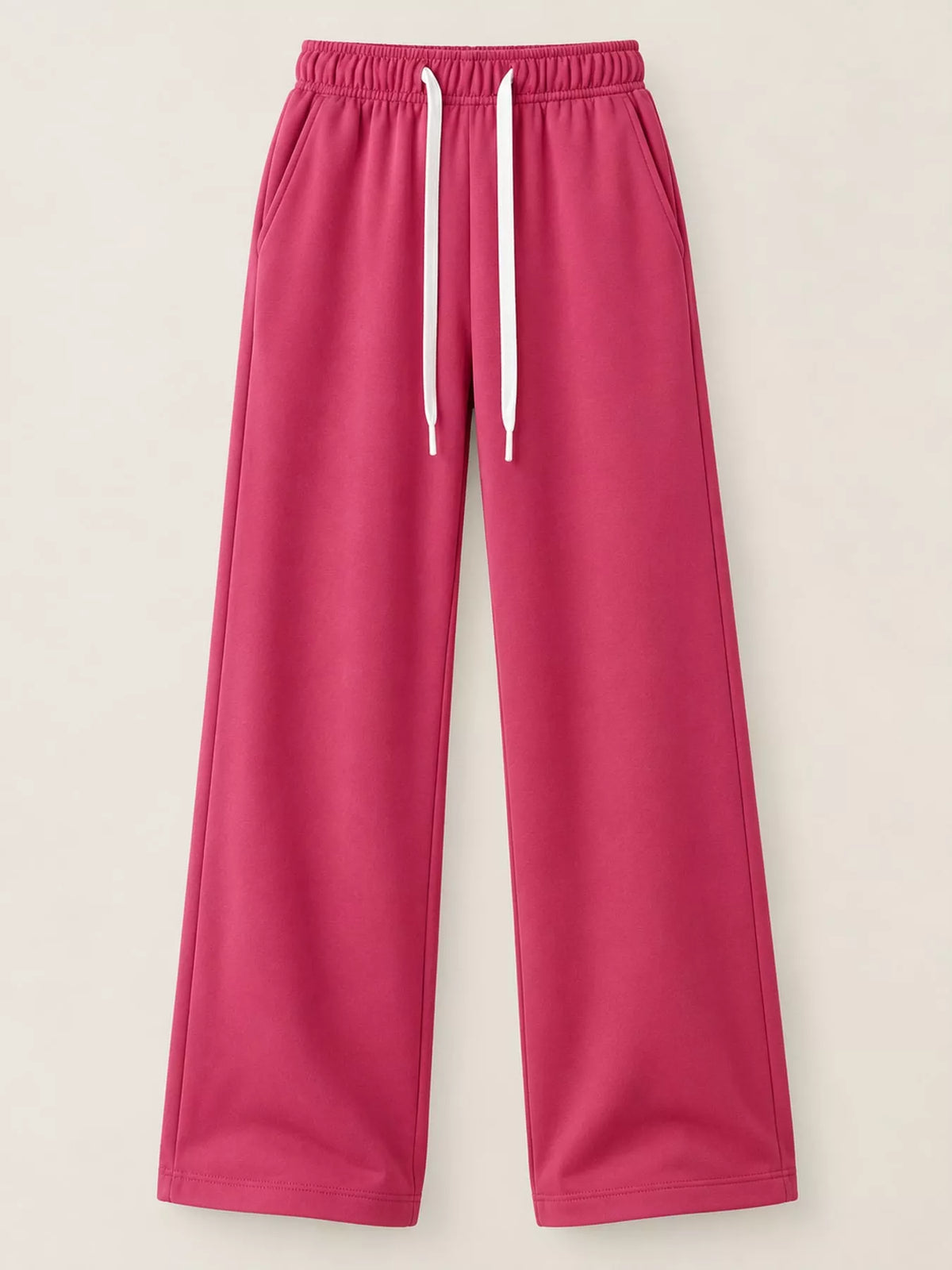 Rose Red wide-leg pants with drawstring
