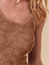 Trendsi SO ME Two Tone Floral Seamless Tank Top -