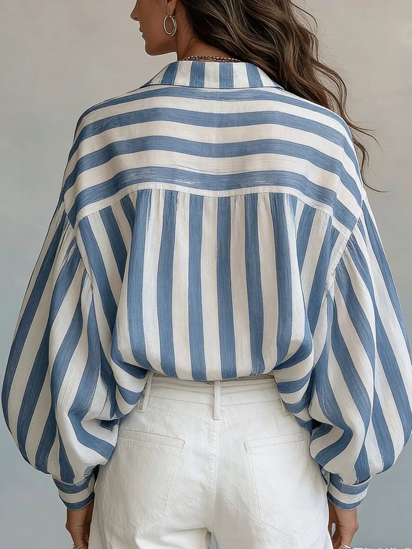 Trendsi Striped Loose Fit Shirt -