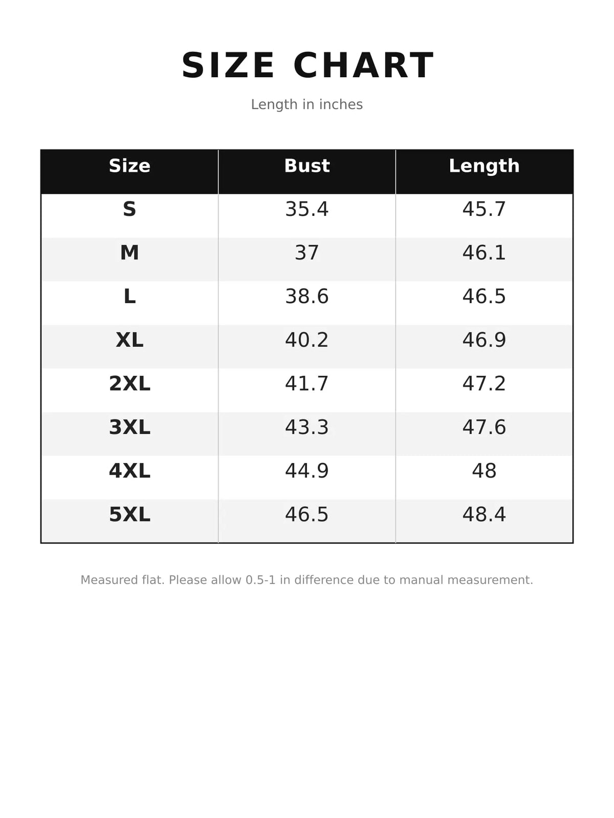 Size chart for women's crisscross short sleeve midi dress