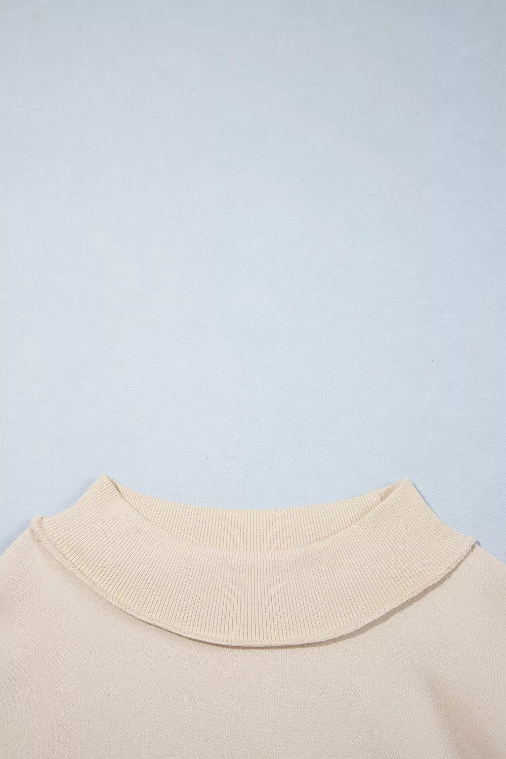 CHRIST IS KING embroidered high-neck sweatshirt