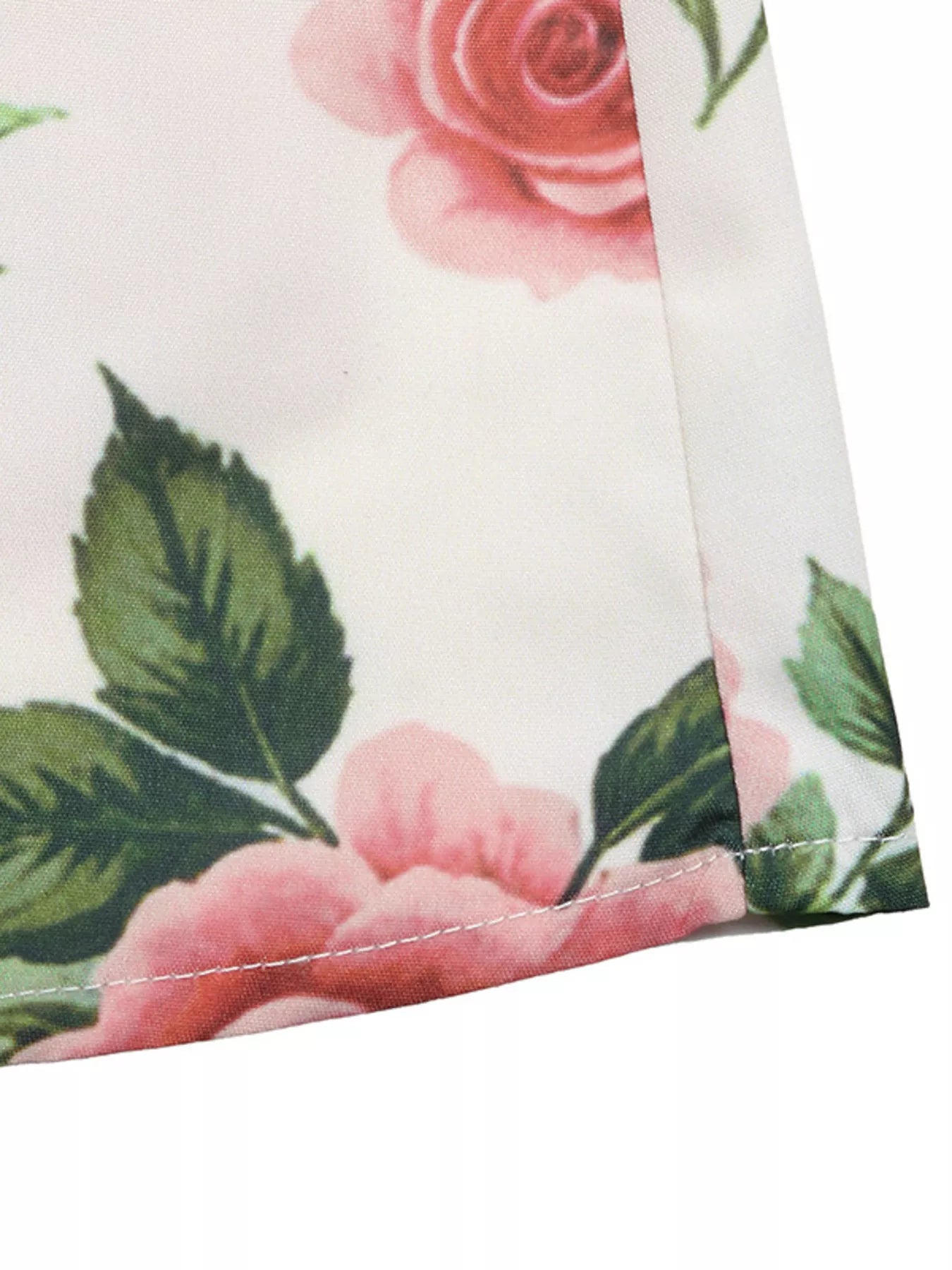Trendsi Rose Print Flowy Maxi Skirt -
