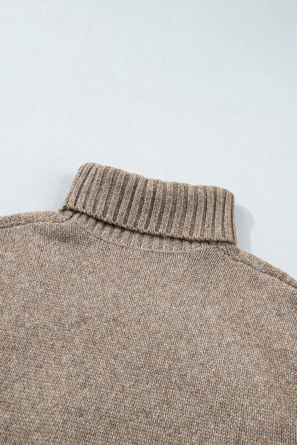 Cable-knit sweater, back neckline