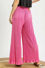Trendsi Umgee Wide Leg Textured Pants -