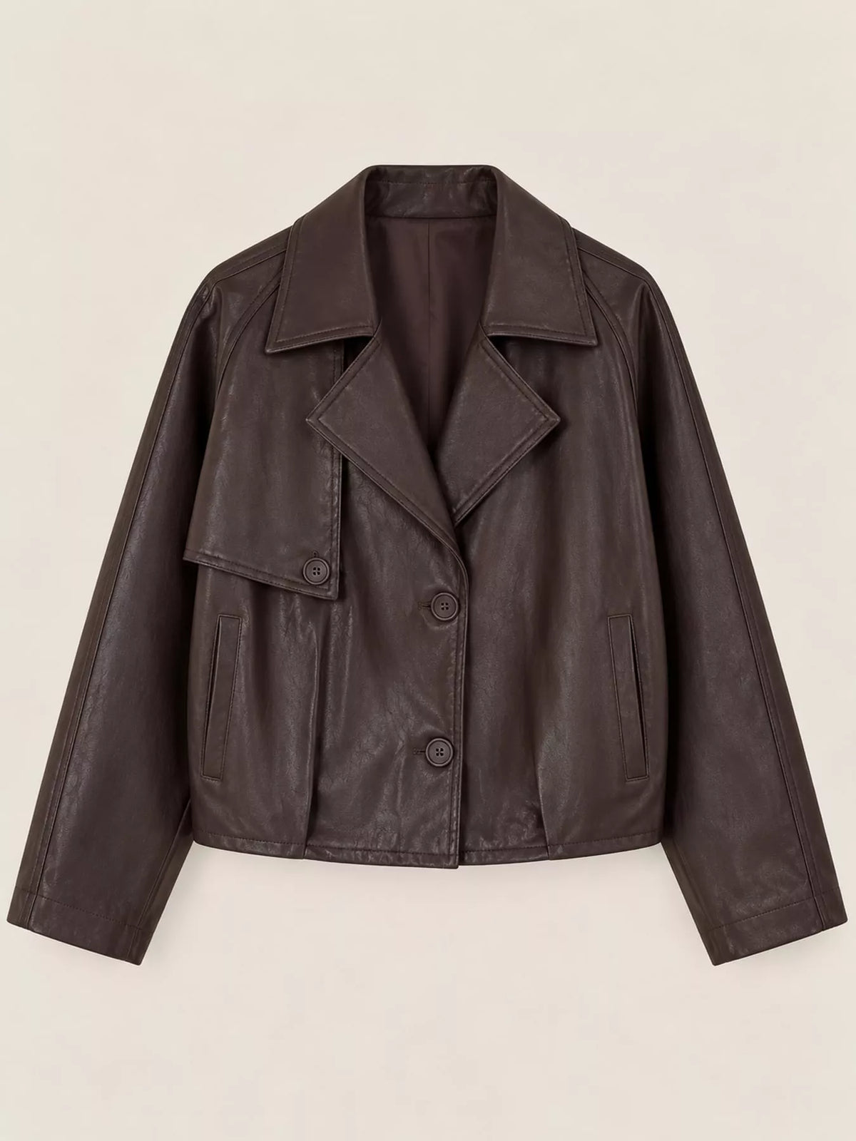 Collared long sleeve jacket, product view