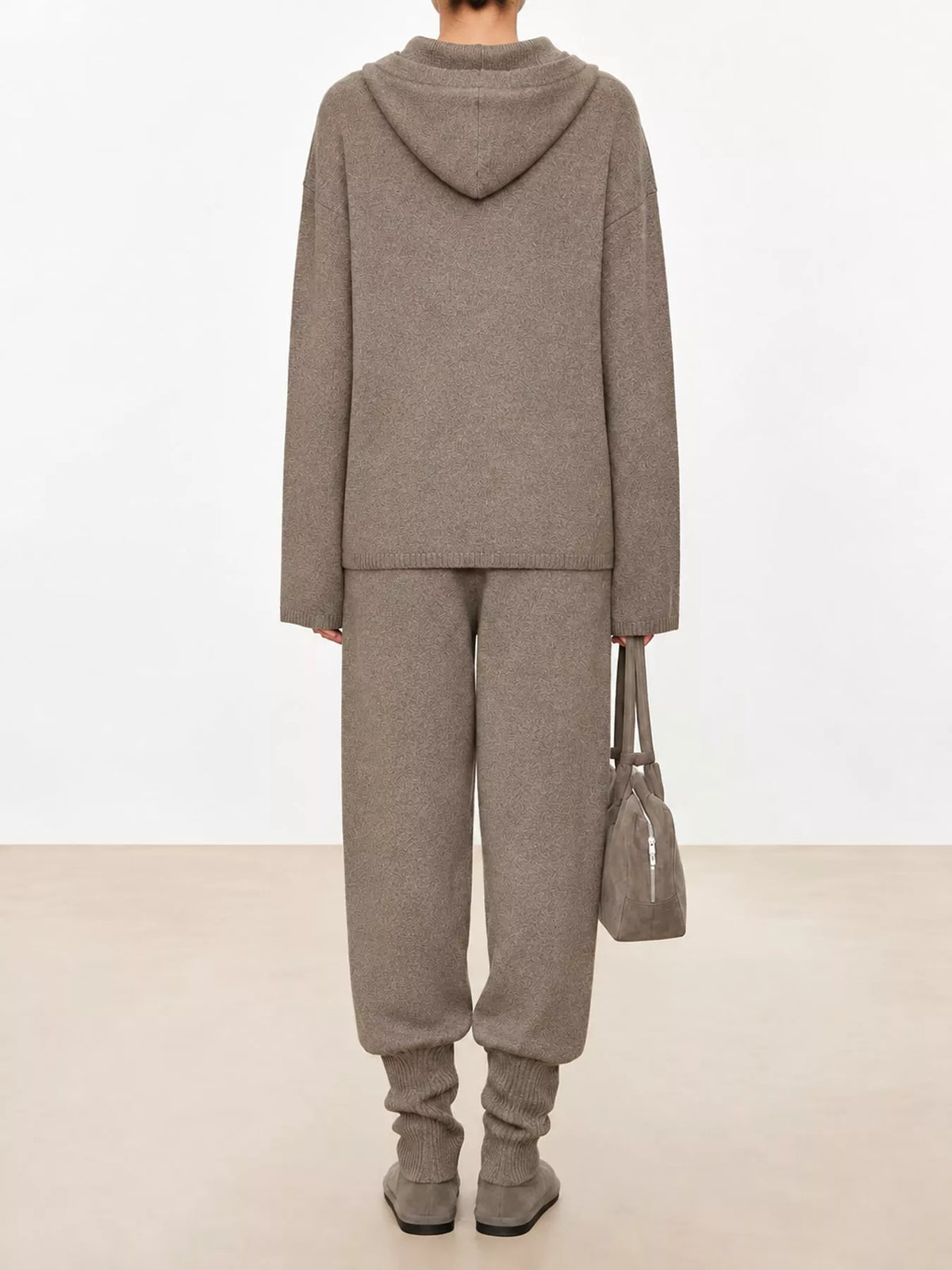 Long-sleeve sweater, back view
