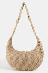 Trendsi Fame Textured Mesh Knot Shoulder Bag -