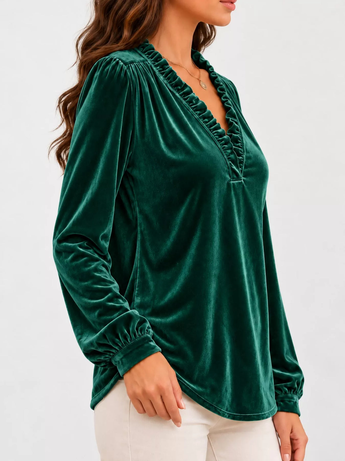 Long-sleeve blouse