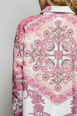 Trendsi POL Printed Floral Button Down Shirt -