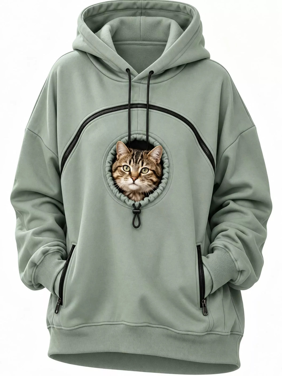 Mint Green kangaroo pet pouch hoodie