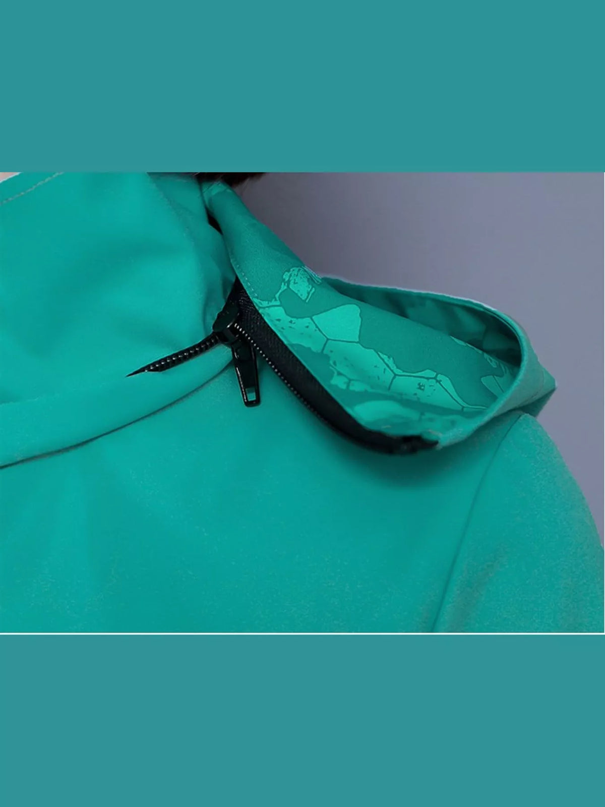 Zip-Up Hooded Jacket — garment construction details