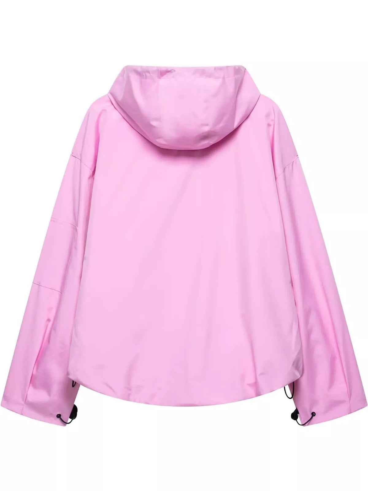 Half-Zip Hooded Anorak Jacket — back view