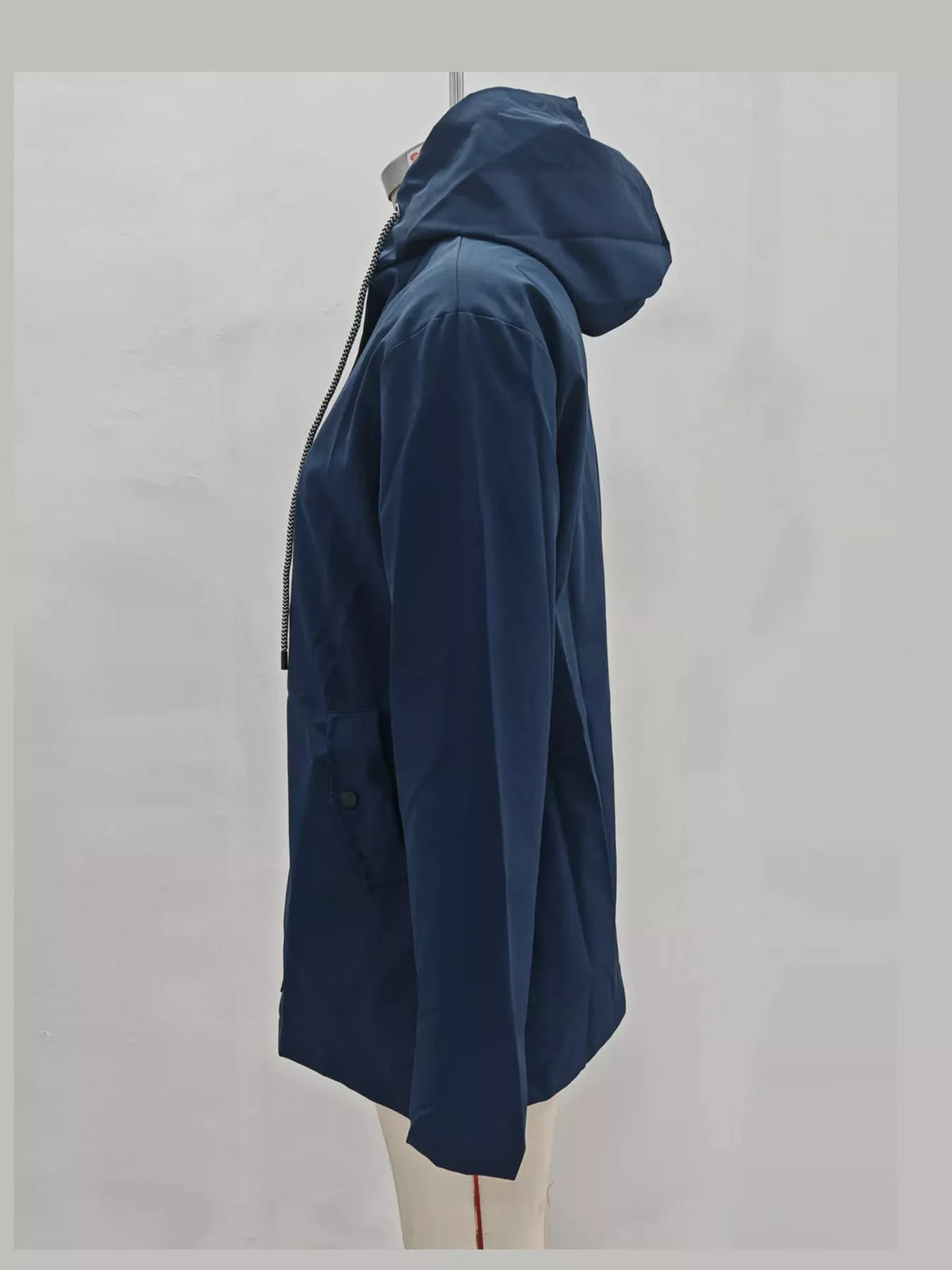 Navy Blue drawstring hooded jacket