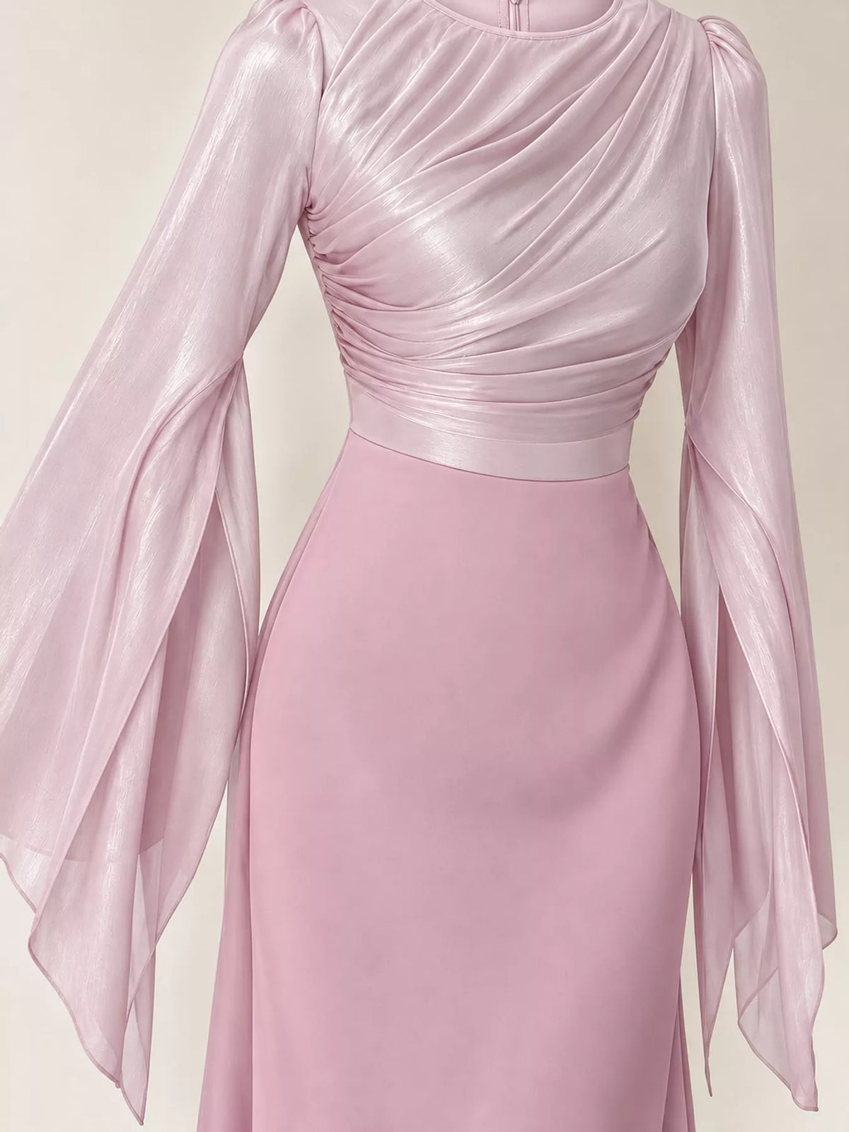 Round Neck Maxi Dress — construction details