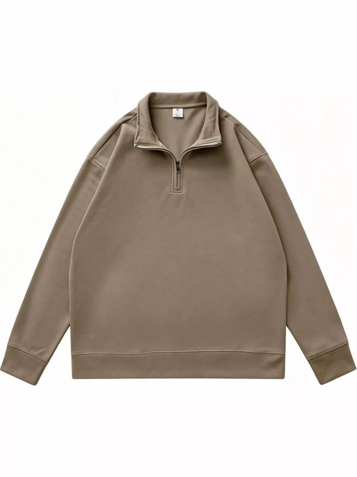 Quarter-Zip Long Sleeve Sweatshirt — garment front