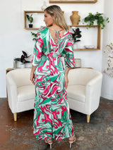 Trendsi Double Take Full Size Half Sleeve Wide Leg Jumpsuit -