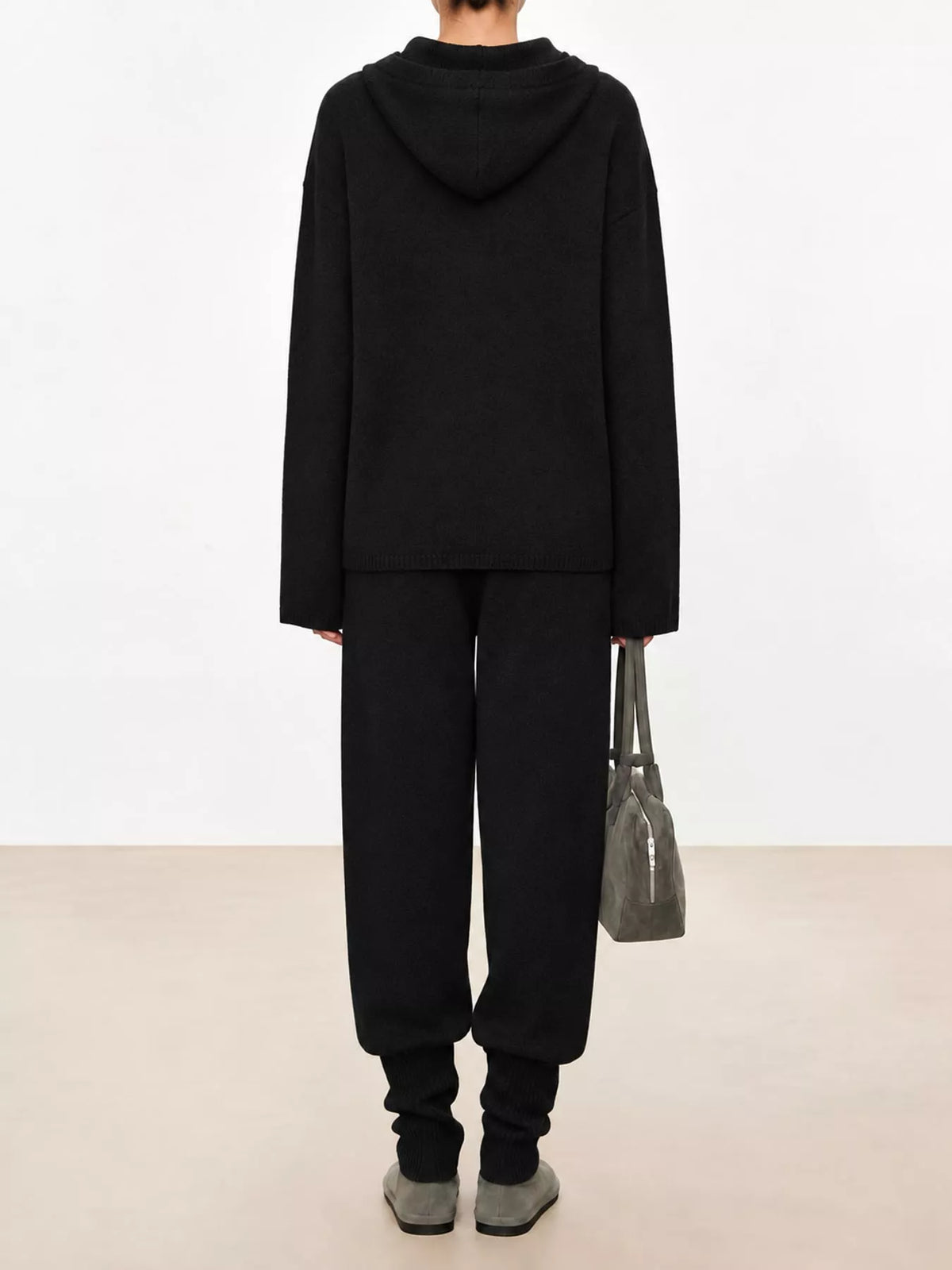 Long-sleeve sweater, back view