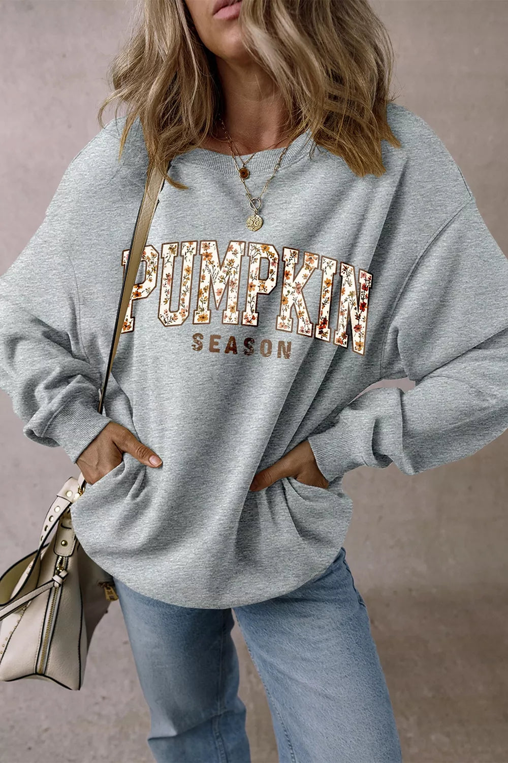 Trendsi PUMPKIN SEASON Oversized Pullover Sweatshirt -